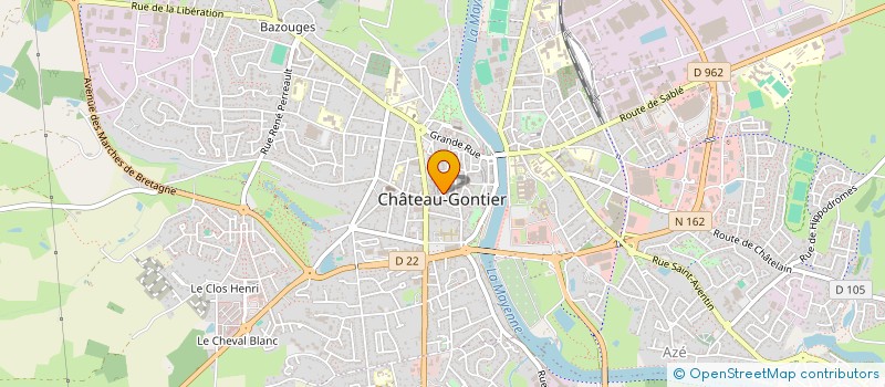 localisation de l'entreprise LA MOUETTE à CHATEAU-GONTIER-SUR-MAYENNE