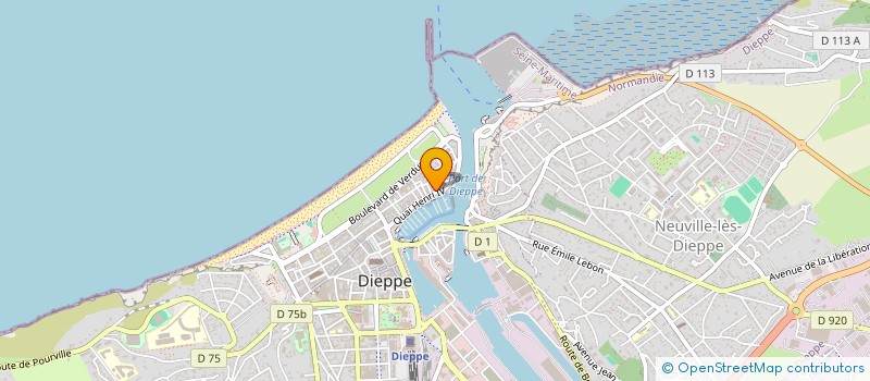 localisation de l'entreprise LA MOUETTE A VELO à DIEPPE