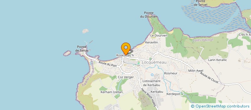 localisation de l'entreprise LA MOUETTE ET L'ALOUETTE  TREDREZ-LOCQUEMEAU