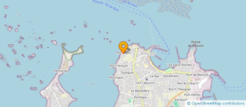 localisation de l'entreprise LA MOUETTE ET LE CHAT à ROSCOFF