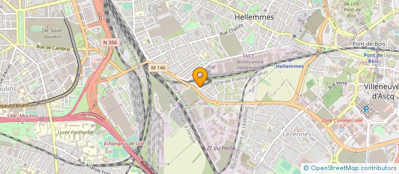 localisation de l'entreprise LA MOUETTE PRODUCTION à LILLE