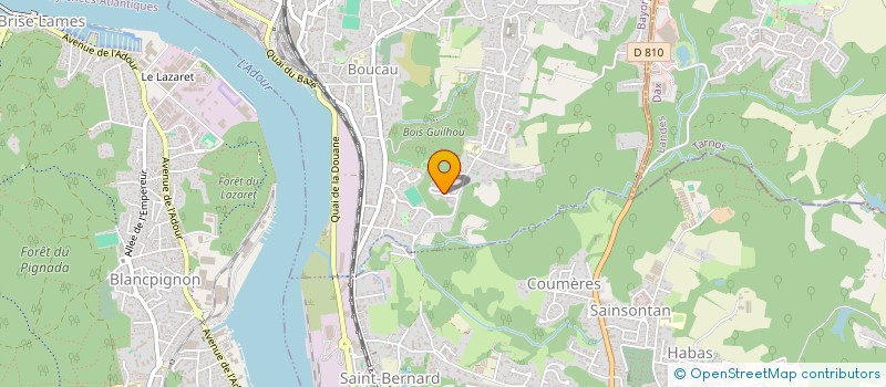 localisation de l'entreprise LA MOUETTE RESIDENCE TASSIGNY  BOUCAU