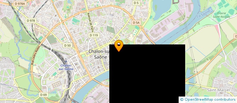 localisation de l'entreprise LA MOUETTE REVEUSE à CHALON-SUR-SAONE