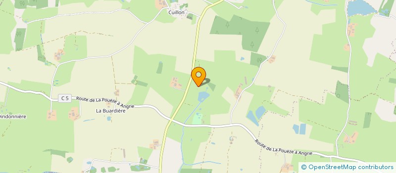 localisation de l'entreprise LA MOUFFETIERE  ERDRE-EN-ANJOU