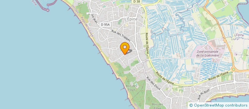 localisation de l'entreprise LA MOUGENDRIE à L'EPINE