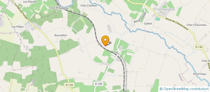 localisation de l'entreprise LA MOUILLERE  OZILLAC