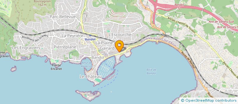 localisation de l'entreprise LA MOUISSETTE à BANDOL