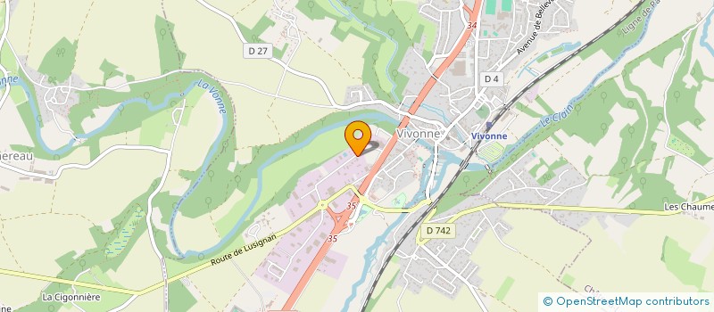 localisation de l'entreprise LA MOUJASSE  VIVONNE