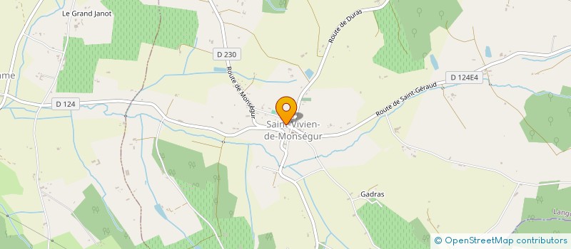 localisation de l'entreprise LA MOULINASSE  SAINT-VIVIEN-DE-MONSEGUR