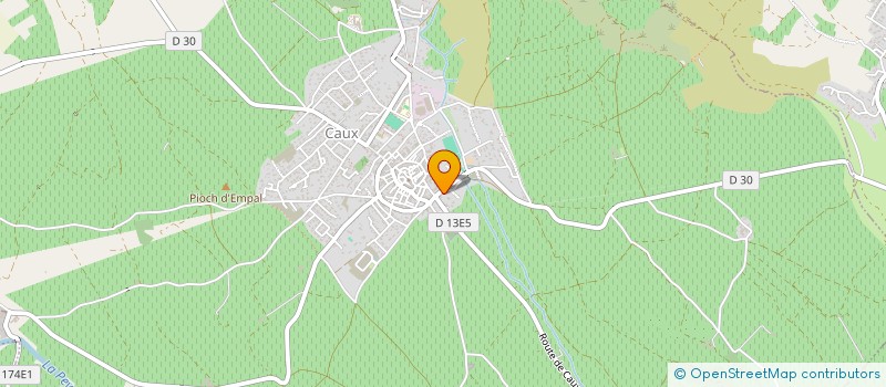 localisation de l'entreprise LA MOULINE  CAUX