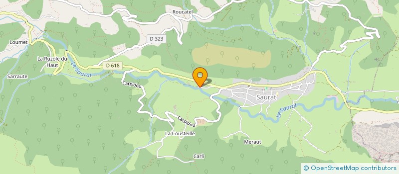 localisation de l'entreprise LA MOULINE D'ARIEGE à SAURAT