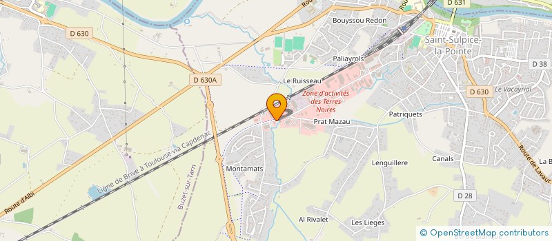 localisation de l'entreprise LA MOULINE D'AZAS  SAINT-SULPICE-LA-POINTE