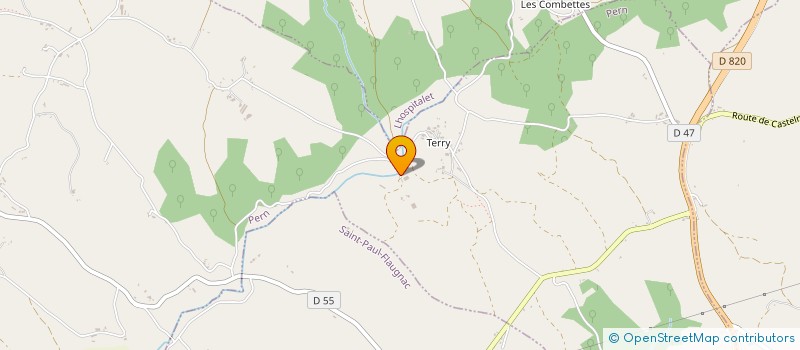 localisation de l'entreprise LA MOULINE DE PECH SEC  PERN