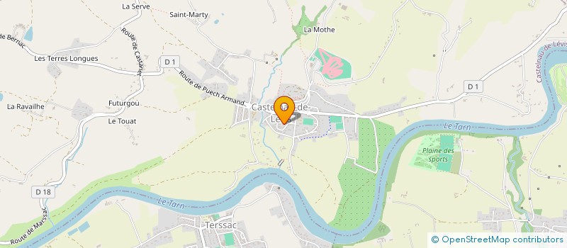 localisation de l'entreprise LA MOULINE DES PUECH à MARSSAC-SUR-TARN