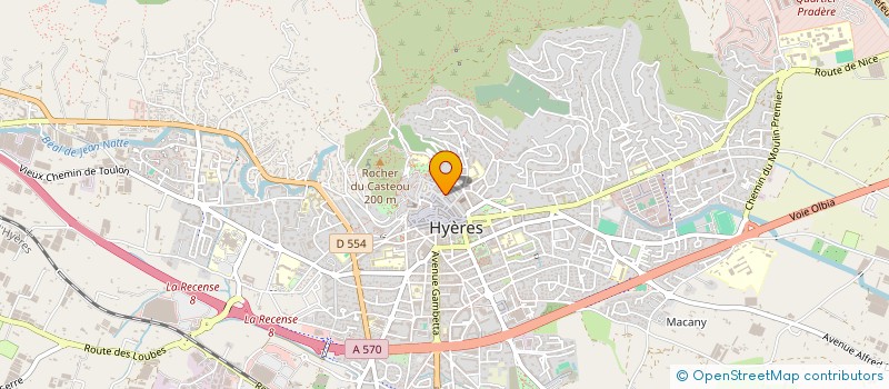 localisation de l'entreprise LA MOULINETTE à HYERES