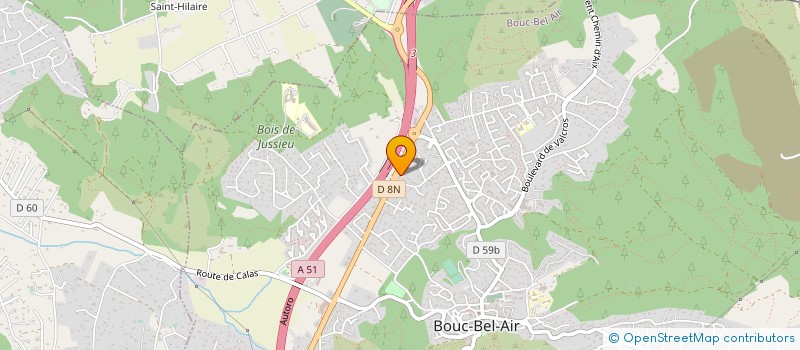 localisation de l'entreprise LA MOUNINE à BOUC-BEL-AIR