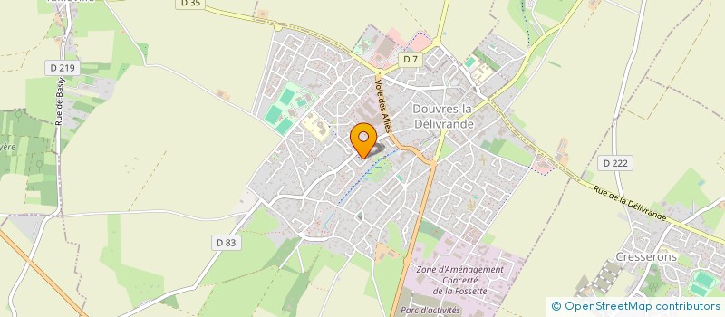 localisation de l'entreprise LA MOUQ' à DOUVRES-LA-DELIVRANDE
