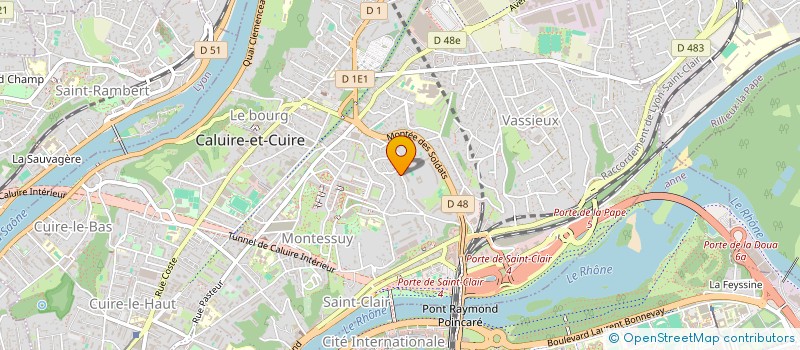 localisation de l'entreprise LA MOURIERE  CALUIRE-ET-CUIRE