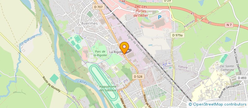 localisation de l'entreprise LA MOUSSE BOURBONNAISE à AVERMES