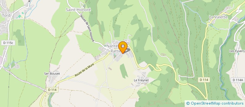 localisation de l'entreprise LA MOUSSE DES ECRINS  NANTES-EN-RATIER