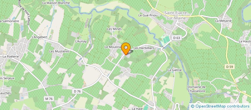 localisation de l'entreprise LA MOUTINERIE  CHATEAU-THEBAUD