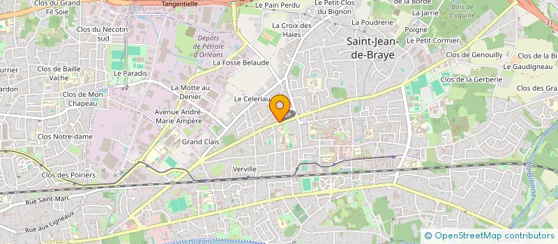 localisation de l'entreprise LA MOZARDIERE à SAINT-JEAN-DE-BRAYE