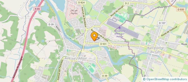 localisation de l'entreprise LA MUCHE  AIRE-SUR-L'ADOUR