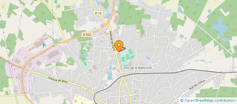 localisation de l'entreprise LA MUE à ROMORANTIN-LANTHENAY