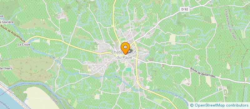 localisation de l'entreprise LA MULE DU PAPE  CHATEAUNEUF-DU-PAPE