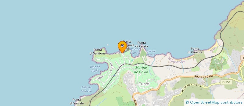 localisation de l'entreprise LA MULOTIERE à CORBARA