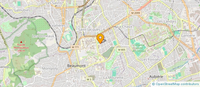 localisation de l'entreprise LA MURAILLE  CLERMONT FERRAND