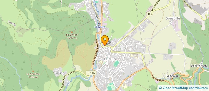 localisation de l'entreprise LA MURE  LA MURE