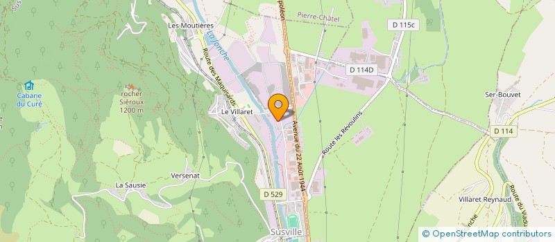 localisation de l'entreprise LA MURE SPORTS à LA MURE