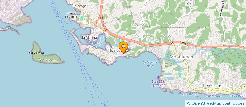 localisation de l'entreprise LA MURENE à LE GOSIER