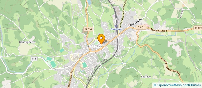 localisation de l'entreprise LA MUSAR'DINE - LA TABLE à GOURDON