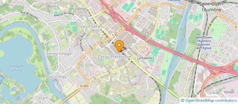 localisation de l'entreprise LA MUSARDE  CERGY