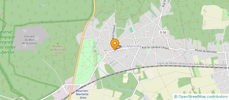 localisation de l'entreprise LA MUSARDIERE  BOURRON-MARLOTTE