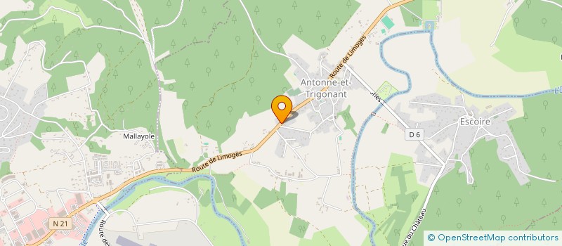 localisation de l'entreprise LA MUSARDIERE  ANTONNE-ET-TRIGONANT