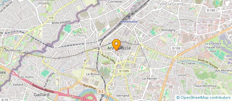 localisation de l'entreprise LA MUSARDIERE à ANNEMASSE