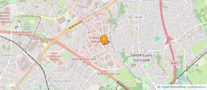 localisation de l'entreprise LA MUSCADETTERIE à NANTES