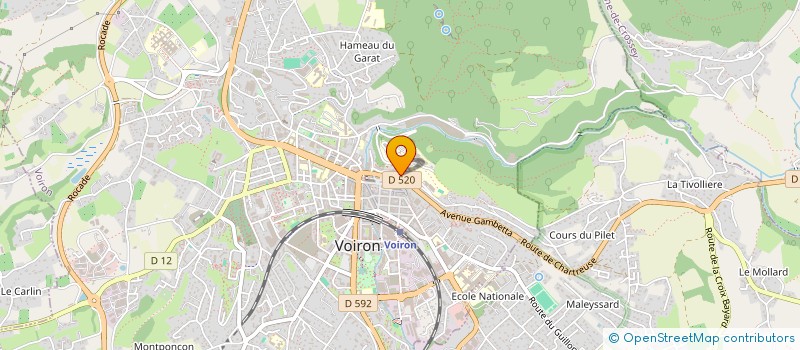 localisation de l'entreprise LA MUSE  VOIRON