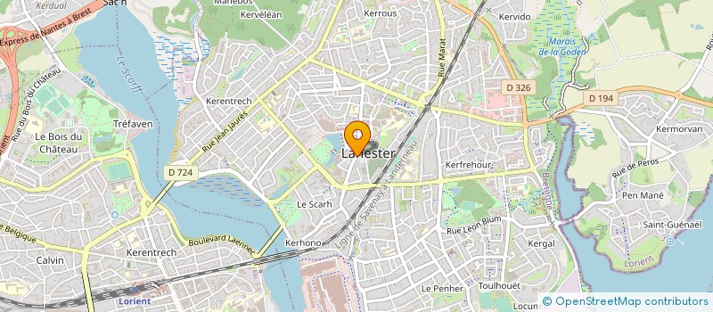 localisation de l'entreprise LA MUSE BOUCHE  LANESTER