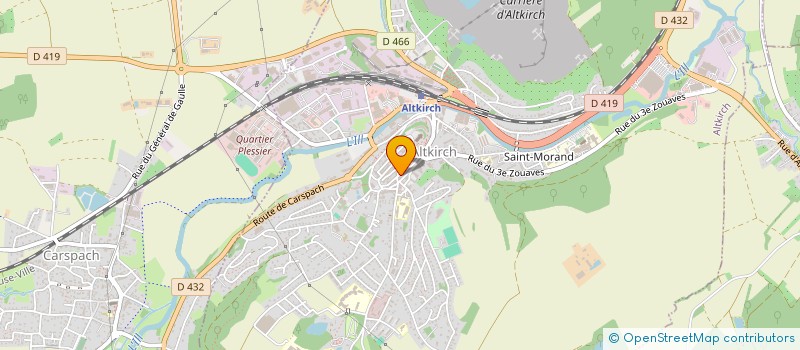 localisation de l'entreprise LA MUSE DU FLEURISTE  ALTKIRCH