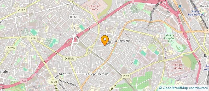 localisation de l'entreprise LA MUSE ET LE POETE à MONTREUIL