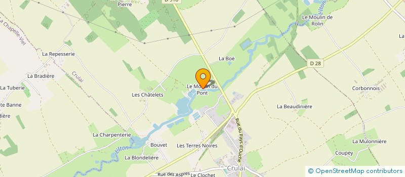 localisation de l'entreprise LA MUSERIE à CRULAI