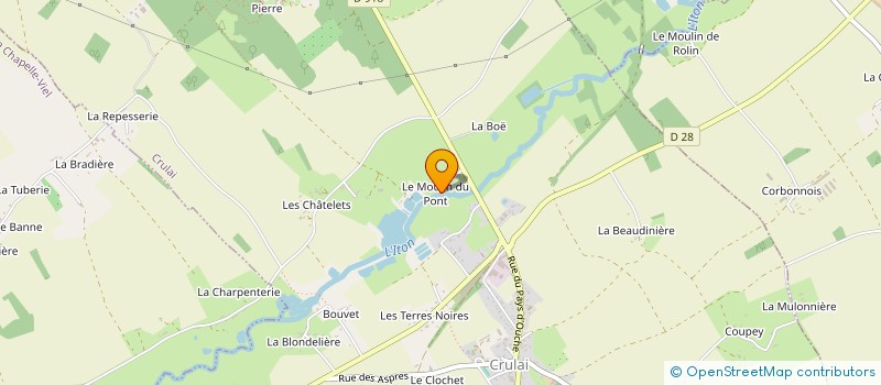 localisation de l'entreprise LA MUSERIE  CRULAI