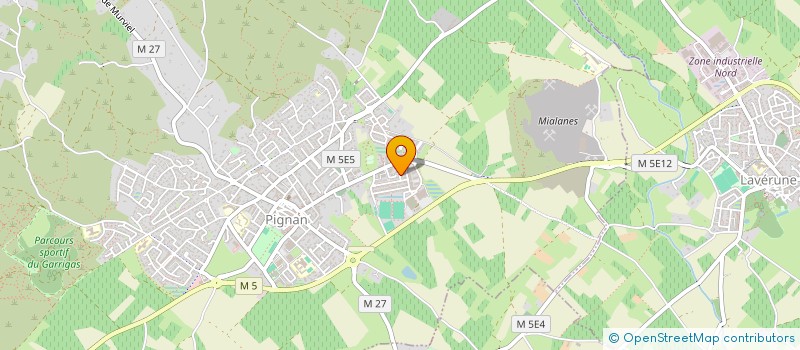 localisation de l'entreprise LA MUSIQUE A SON MAXIMUM à PIGNAN