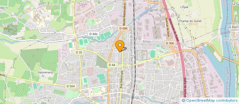 localisation de l'entreprise LA MUSIQUE POUR TOUS  VILLEFRANCHE-SUR-SAONE