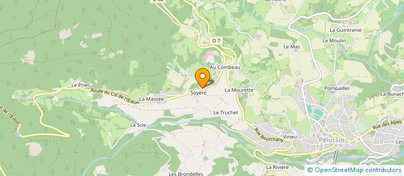 localisation de l'entreprise LA MUTINERIE  PELUSSIN