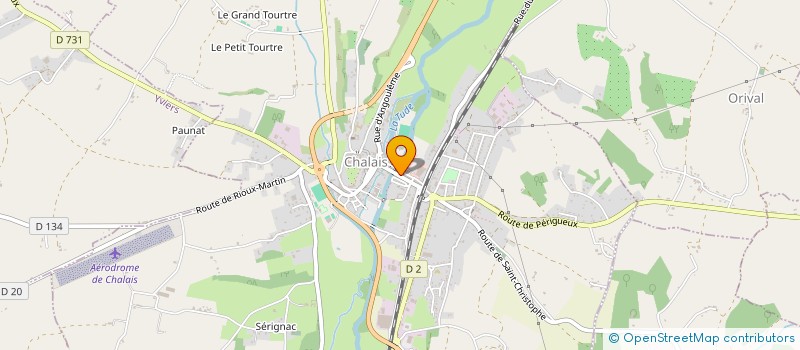 localisation de l'entreprise LA MUTINERIE à CHALAIS